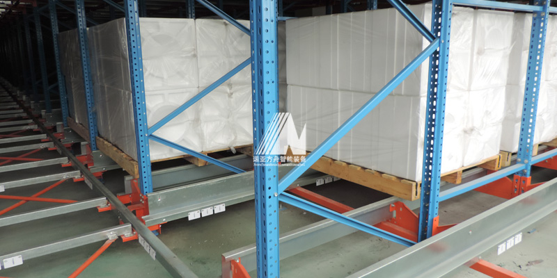 塑料泡膜行業(yè)穿梭式貨架